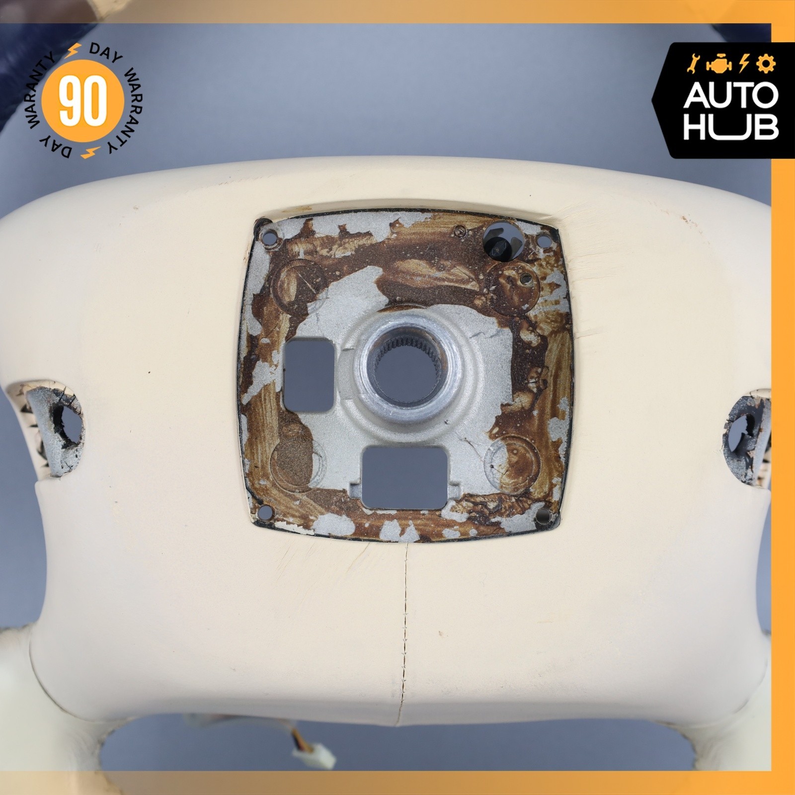 99-02 Bentley Arnage Steering Wheel Beige Blue PH27727PB OEM 42k