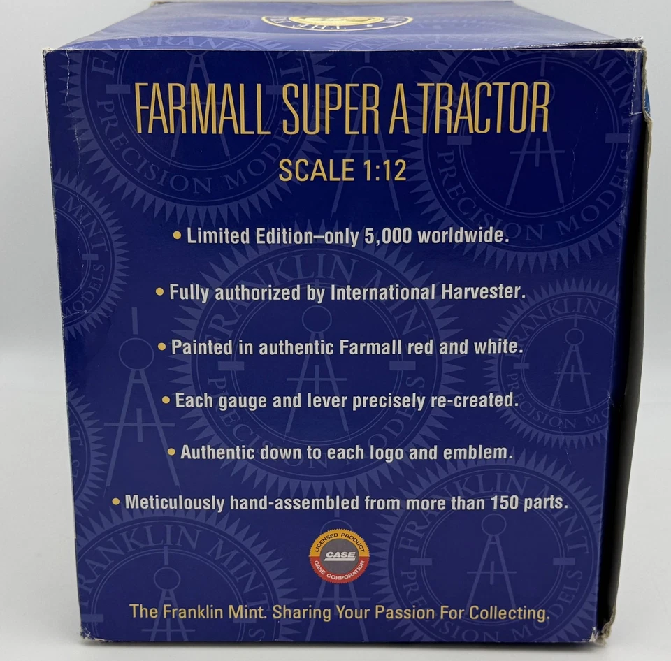 Franklin Mint - The Farmall Super A Demonstrator Tractor - 1:12 Scale - Image 2 of 4