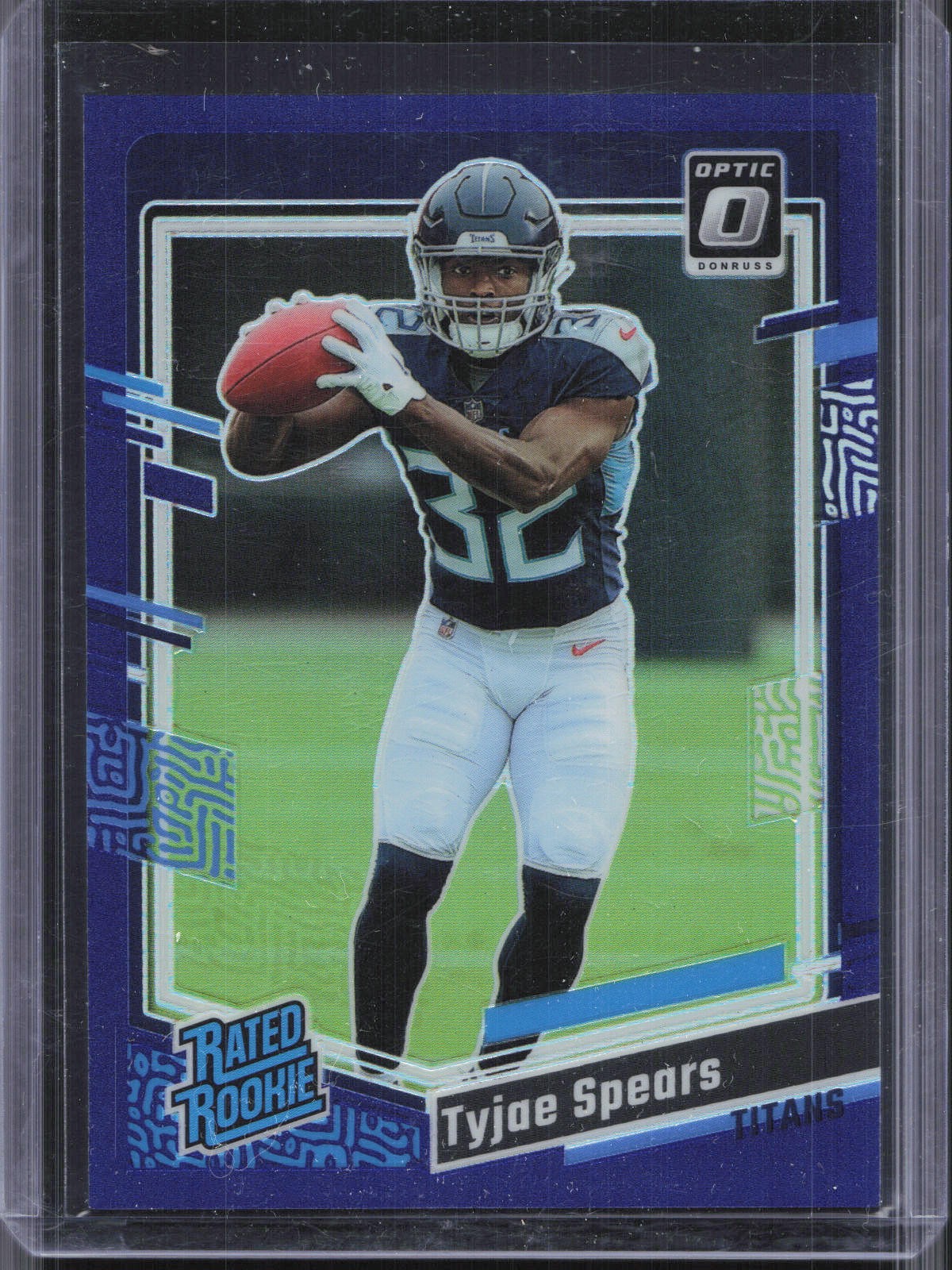 2023 Donruss Optic #297 Tyjae Spears Purple #/50