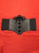 Corset Belt for Women Renaissance Pirate Corset Black L