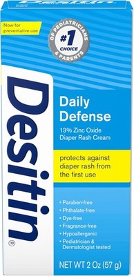 Desitin Daily Defense Baby Diaper Rash Cream with 13 Zinc Oxide Barrier Cream