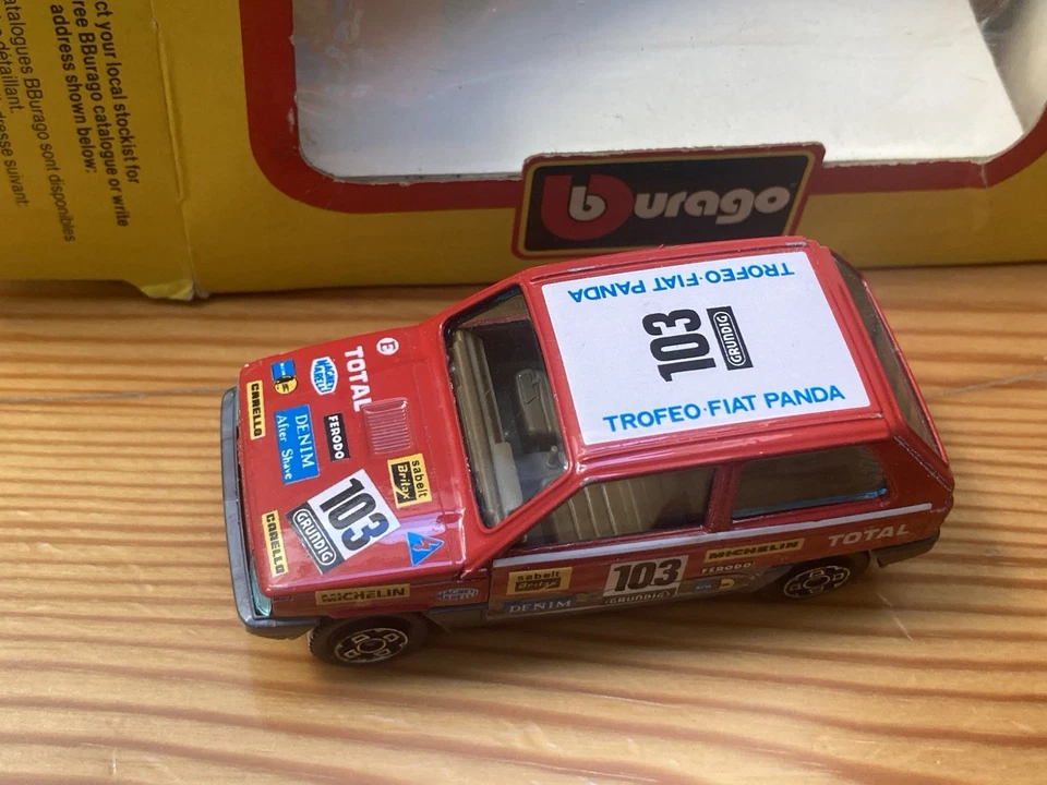 Modellino Burago DieCast Metal - FIAT PANDA RALLY cod. 4113 scala 1:43 - BOXED - Immagine 3 di 3