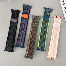 Nylon Classic Sport Loop bracelet correa Apple watch series 9 8 7 5 4 3 Ultra SE