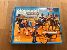 PLAYMOBIL 5249 Western Kavallerie Planwagen Kanone komplett unbespielt OVP
