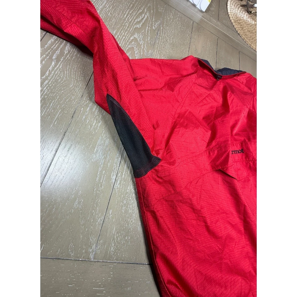 Chaqueta de Lluvia De Colección Marmot PreCip Para Hombres Grande Roja Impermeable Ligera Gorpcore Foto 2 de 4