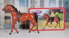 Barbie - Koń TANCER Vintage z siodłem i urą i oryginalnym opakowaniem - lata 70.