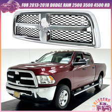 For 2013-2018 Dodge Ram 2500 3500 Hd Chrome Black Grille Assembly Tradesman New
