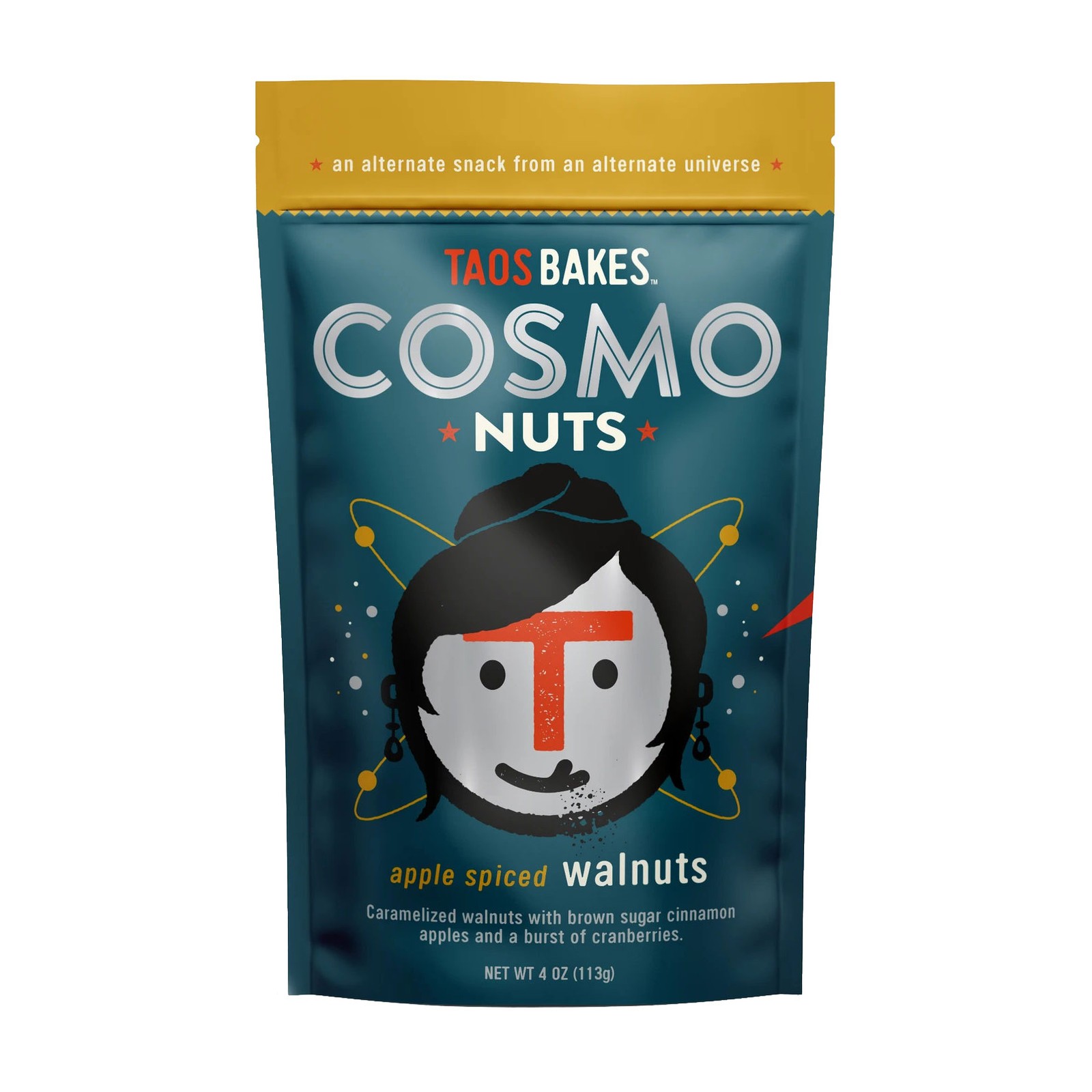Таос печет Cosmo Nuts с яблочно-грецкими орехами и специями - Экзотическая закуска без глютена и ГМО 3890₽