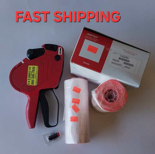 METO PRIMARK P14, 6 DIGIT, Price Labeling Gun With Labels Fast Shipping Tested