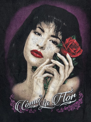 Vintage Selena Quintanilla T-Shirt Size XL "Como La Flor" Y2K - Picture 2 of 9