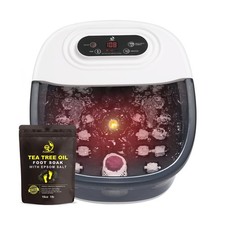Foot Spa Bath Massager with Heat Bubbles and Vibration Massage and Jets, 16 O...