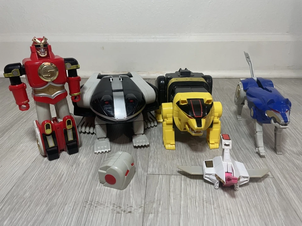 Deluxe Ninja Megazord Mighty Morphin Power Rangers 1995 Bandai incompleto Foto 2 de 4