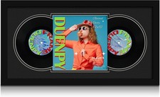Vinyl Record Display Frame 15.6x31.5 Inches Display Record Album and 12.5x12....