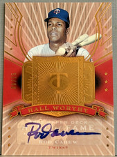 Rod Carew - 2005 Upper Deck Hall of Fame - Hall Worthy Autograph Silver - Twins