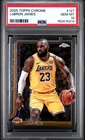 2025 TOPPS CHROME #127 LEBRON JAMES PSA 10