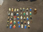 Lot Of 38 Vintage Minifigures And Accessories: Star Wars, Pirates, City, Etc