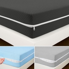 Zipped Cover Mattress Protector ANTI BED BUG Total Encasement Double King Size