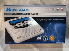 Midland WR-120B NOAA Emergency Weather Alert Radio White New SEALED