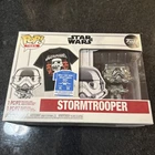 Funko POP! Star Wars #296 Silver Chrome Stormtrooper with XL T-Shirt NEW