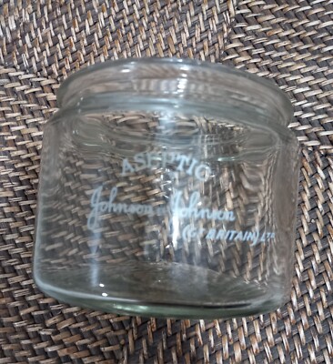 Vintage Johnson & Johnson Vorratsdose Aseptik Chemiker Werbung Display Requisite