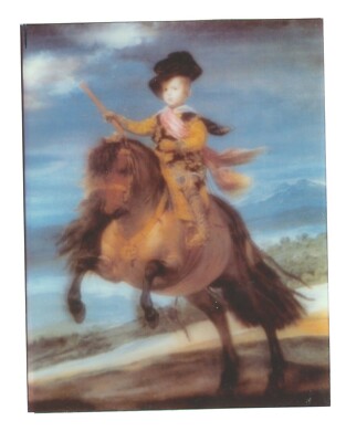 Prince Baltasar Carlos Horseback 3d Photo Reprint Artwork Diego Velazquez 1600s