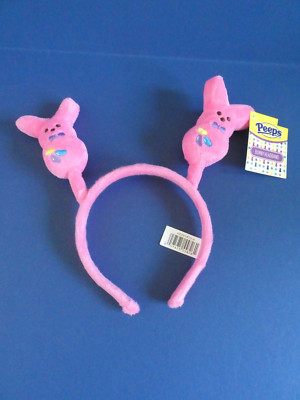 NEW W/TAG JUST BORN/DANDEE PEEPS BUNNY HEADBAND -PINK WITH JELLY BEANS & BOW TIE