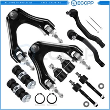 For 1994-1997 Honda Accord Suspension 10Pcs Control Arm Ball Joints Tie Rod Ends