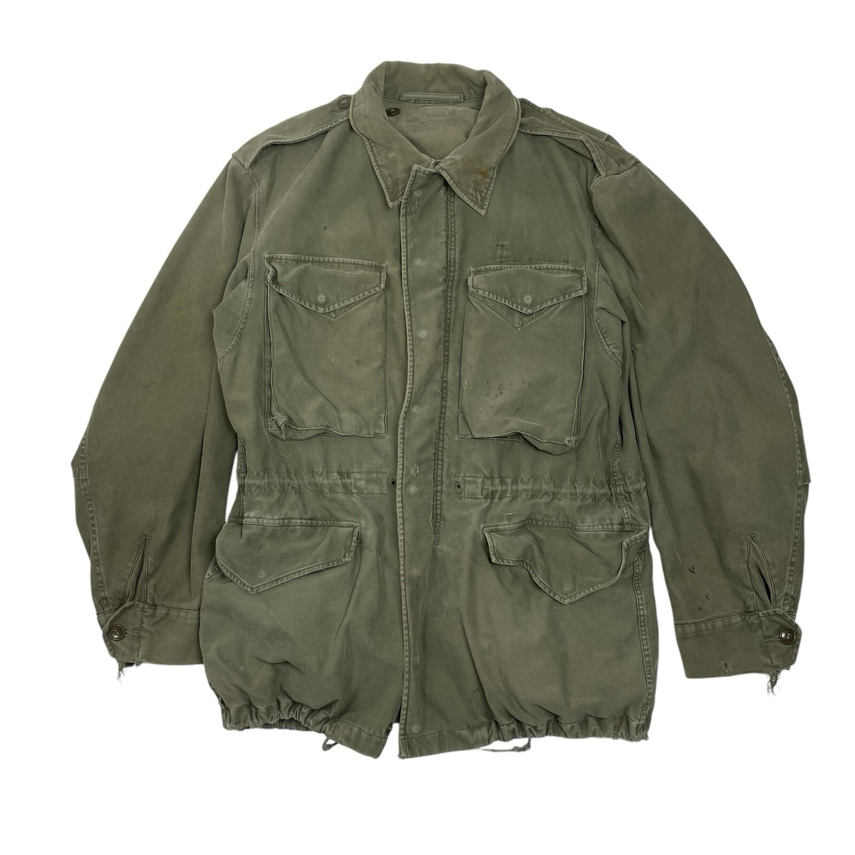 Vintage M-65 OG-107 US Military Field Jacket Coat Cold Weather