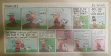 Peanuts Sunday Page by Charles Schulz from 4/16/1967 Size: ~7.5 x 15 inches