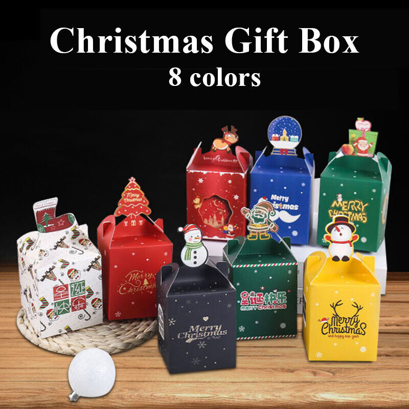 1pcs Christmas Party Bags Sweets Carrier Apples Favour Candy Xmas Gift Boxes  N | eBay