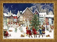 Richard Sellmer Verlag - Traditional German Paper Advent Calendar - Town Square Richard Sellmer Verlag - Traditional German Paper Advent Calendar - Town Square