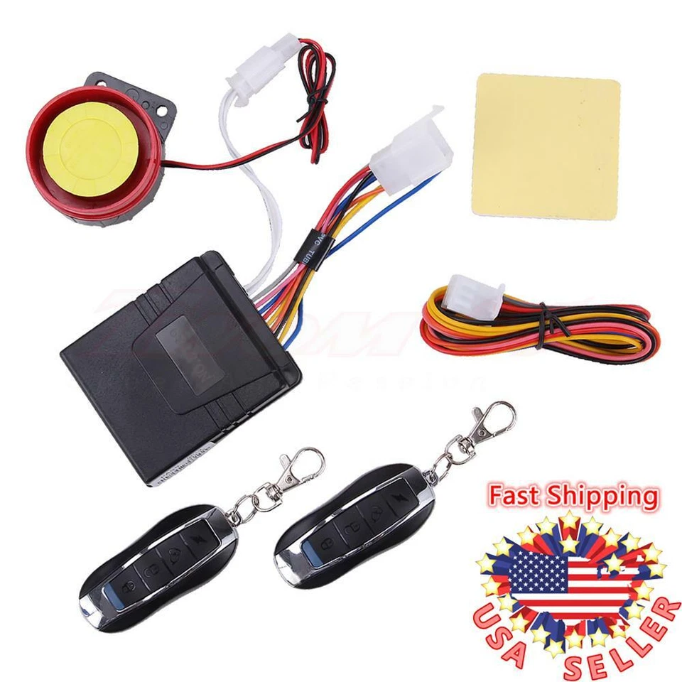 Sistema de Alarma Universal Moto 12V Antirrobo Seguridad Control Remoto Arranque Foto 4 de 4
