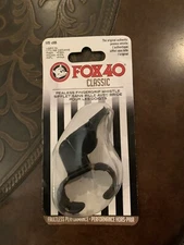 New Fox 40 Classic Official Finger Grip Pealess Whistle (NBA NCAA NFL FIBA FINA)