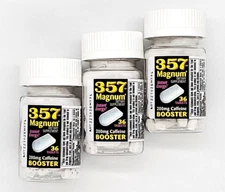 Super Magnum 357 Caffeine Tablet 3 Bottles of 36
