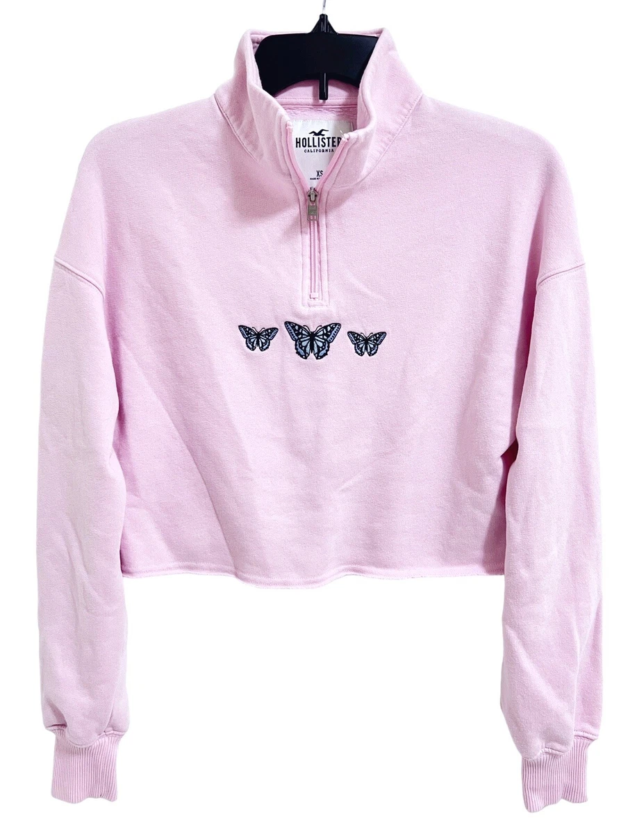 Hollister half zip clearance sweatshirt