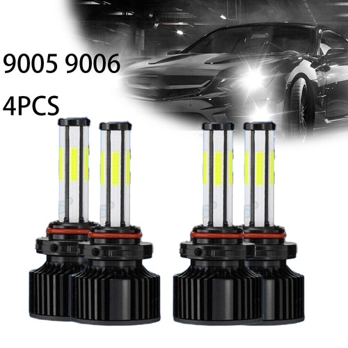 Kit 2 Ampoules LED IRONWALLS 9006 HB4 – 1500000LM, 4 Faces, Blanc 6000K, Super Lumineux