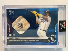 Wander Franco 2021 Topps Now #924b Rookie Call-Up Game-Used Base Blue #48/49