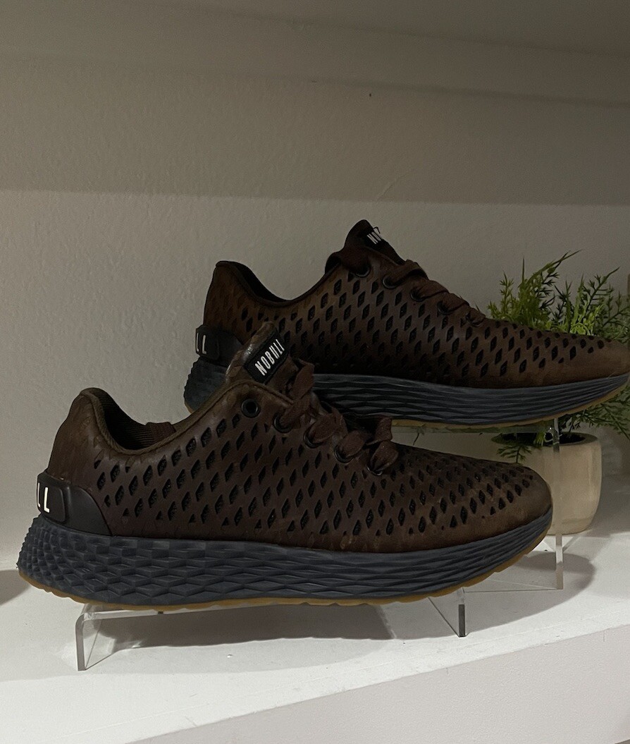 SAOLA NoBull scarpe uomo pelle suola gomma marrone taglia 7 5 US