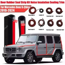 For Mercedes G- Class Door Rubber Seal Strip Kit Noise Insulation Sealing Trim