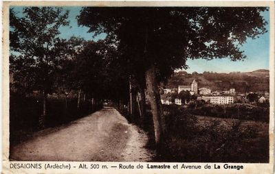 CPA DESAIGNES - Route de LAMASTRE und Avenue de la Grange (484829)
