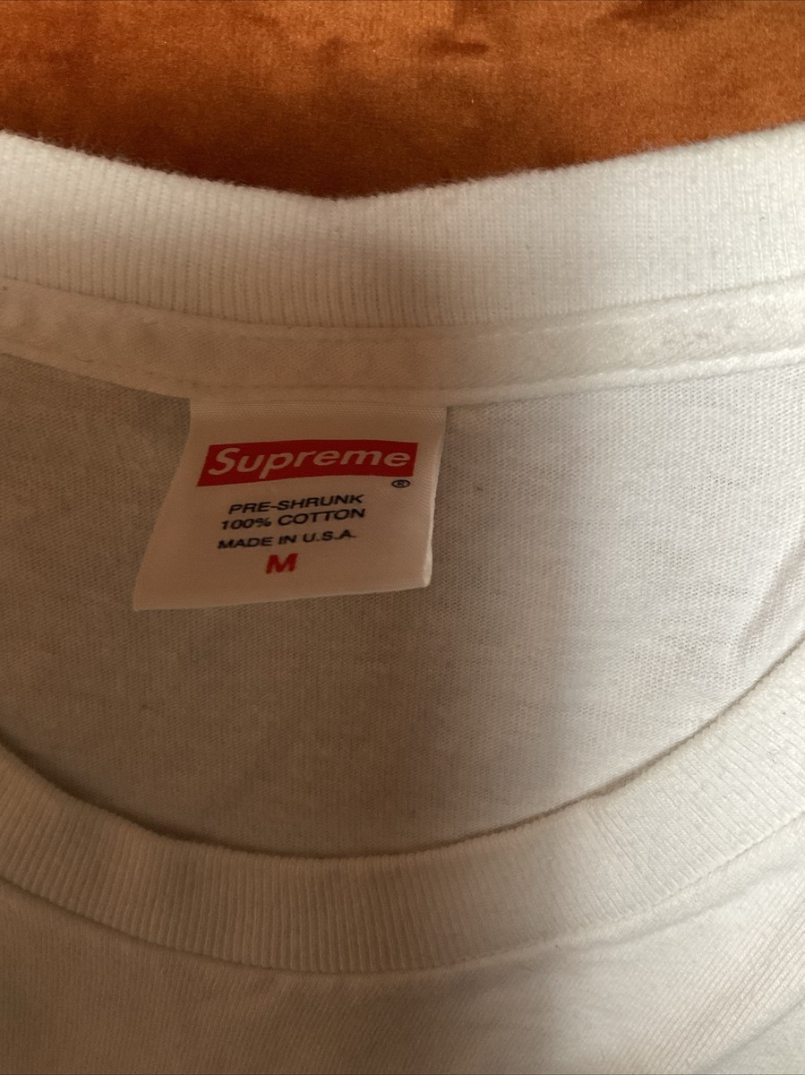 SS15 Supreme Anti Everything Tee white T-shirt size M medium