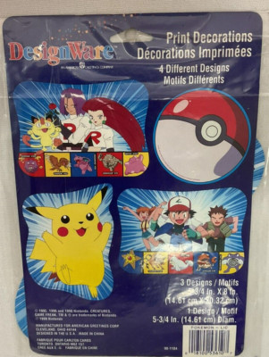 Designware Pokémon 4 Print Decorations