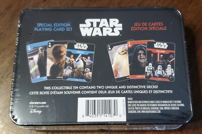 star wars limited edition playing cards Star Wars Playing Cards Silver Edition Dark Side main image 1