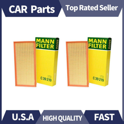 2x Mann-Filter  Air Filter For Audi Q7 2007~2010