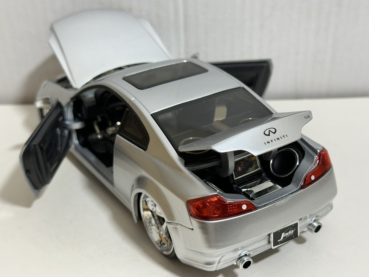 JADA DUB INFINITI G35 PEARL SILVER 1:24 DIECAST MODEL CAR NEW NO