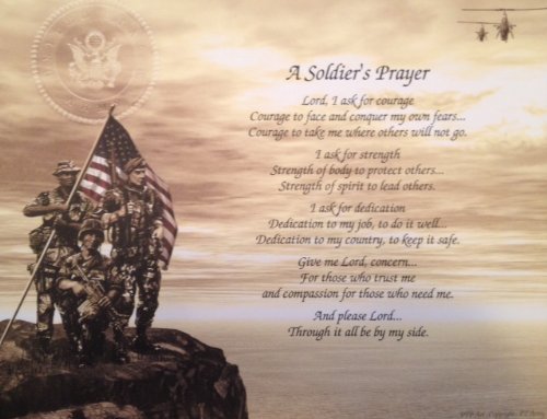 A SOLDIER'S SAILOR'S Prayer/Poem Personalized Print**EVERY BRANCH OF MILITARY ** - Picture 1 of 7