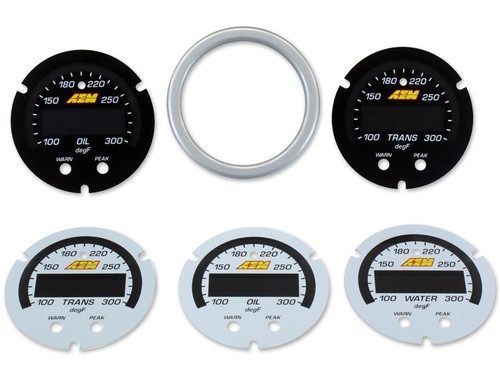 AEM 30-0302 X-Series 300F/150C Water/Trans/Oil Temp Gauge 2-1/16" 52mm - Picture 4 of 4