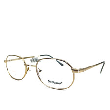 OnGuard OG085 W/Skull Gold Round Full Rim Safety Eyeglasses Frames 52[]19 140 mm