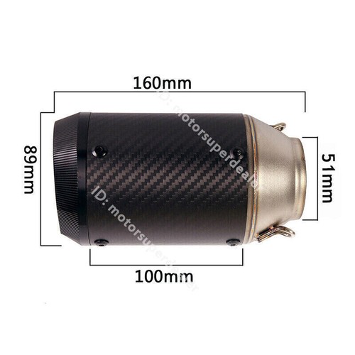 For Yamaha MT-07 2014-2025 YZF R7 Exhaust Front Pipe Short Muffler Full System - Picture 5 of 14