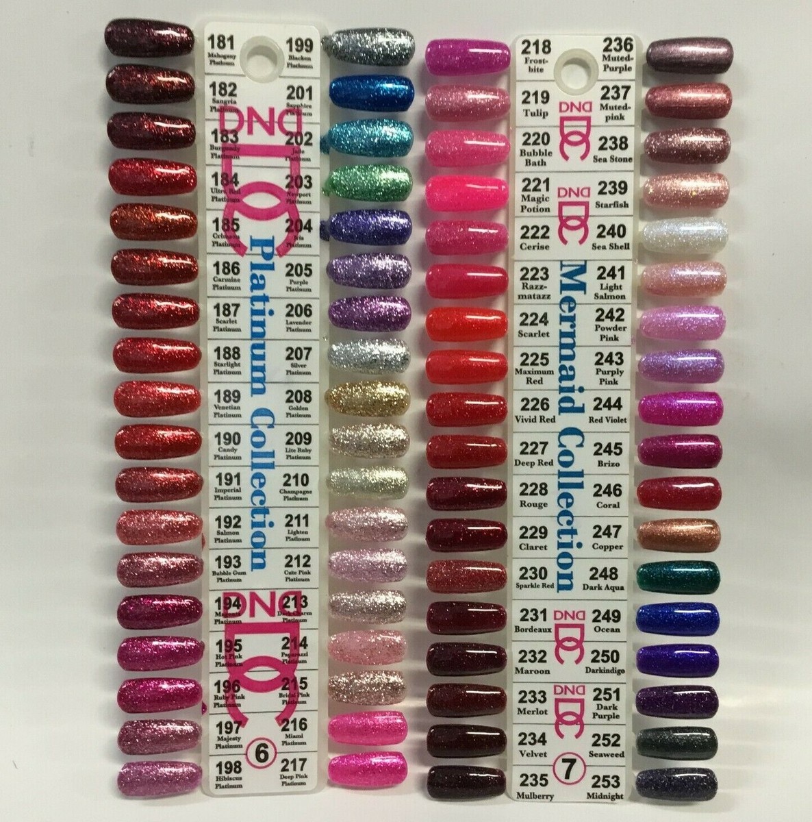 DND Mermaid Glitter & Platinum Gel PICK YOUR COLOR .6oz LED DND Mermaid Glitter & Platinum Gel PICK YOUR COLOR .6oz LED